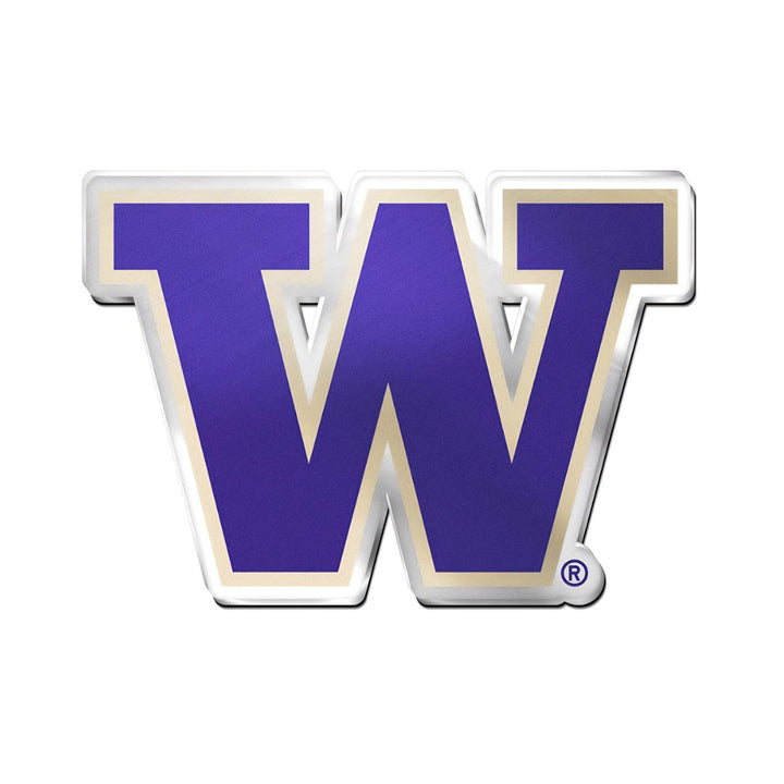 Wincraft Purple W Acrylic Adhesive Auto Emblem