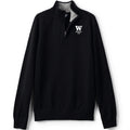 Lands' End Unisex UW Bothell STEM Cotton Modal Quarter Zip Sweater thumbnail