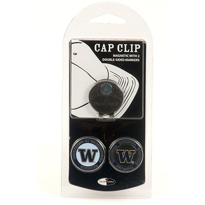 Team Golf Cap Clip with 2 Ball Markers Set