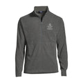 Lands' End Men's UW Information School Thermacheck Fleece Quarter Zip Charcoal thumbnail