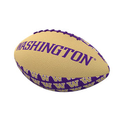 Logo Purple Gold Washington W Pinwheel Rubber Mini Football