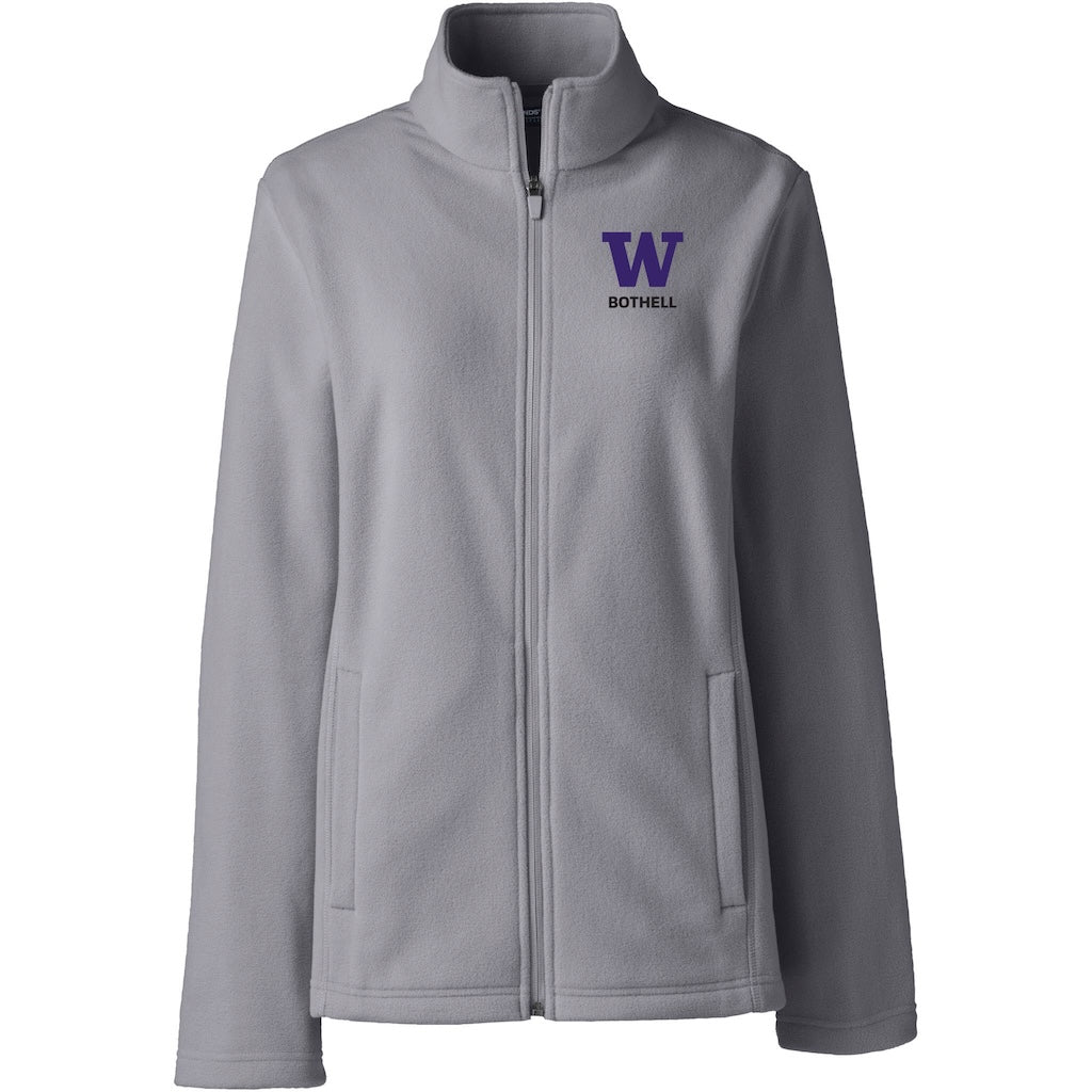 Lands' End Women's UW Bothell Thermacheck Fleece Full Zip