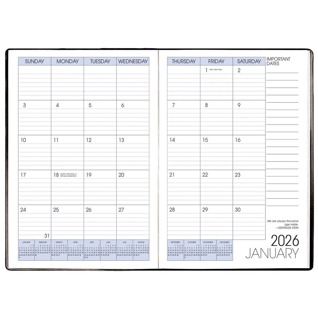Payne Skivertex 2026 Annual 7" x 10" Monthly Planner