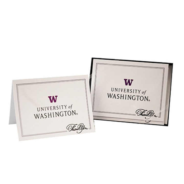 Overly UW Signature Thank You Note Card Box 10ct
