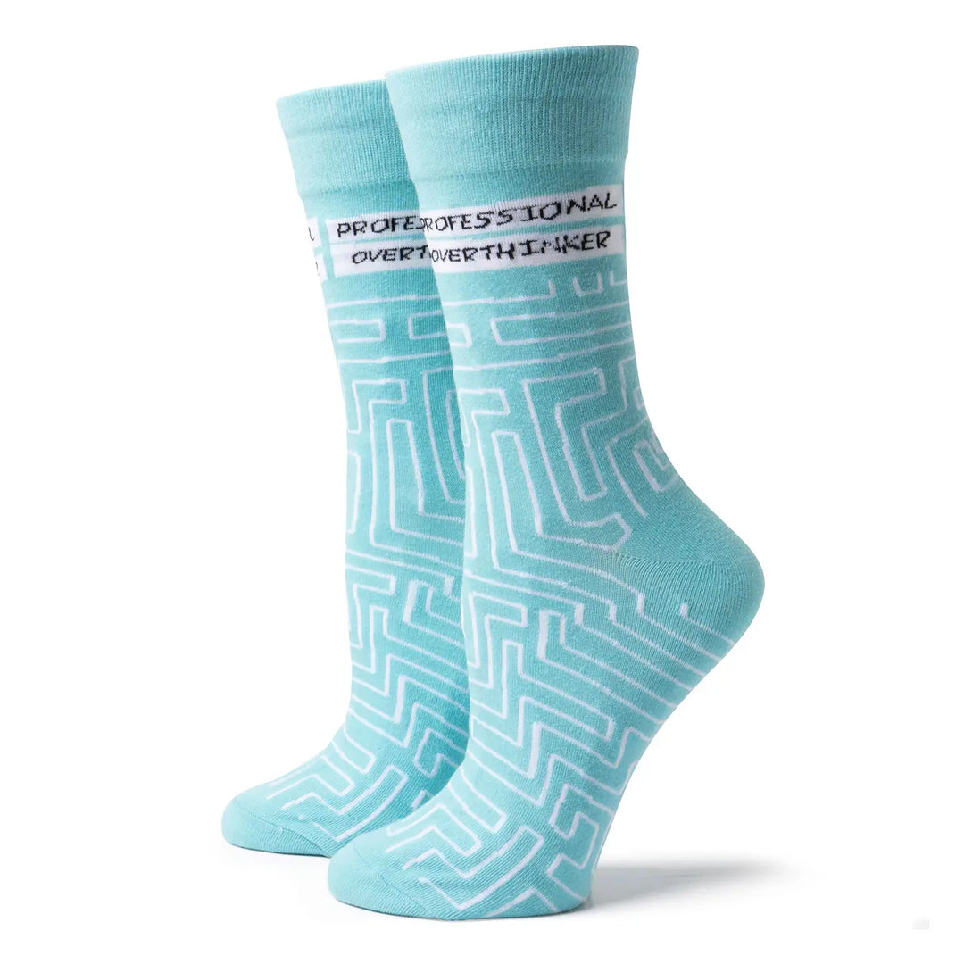 Two Left Feet Professional Overthinker Socks Small