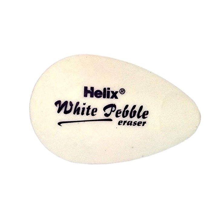 Helix White Pebble Eraser 2 Count