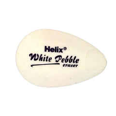 Helix White Pebble Eraser 2 Count