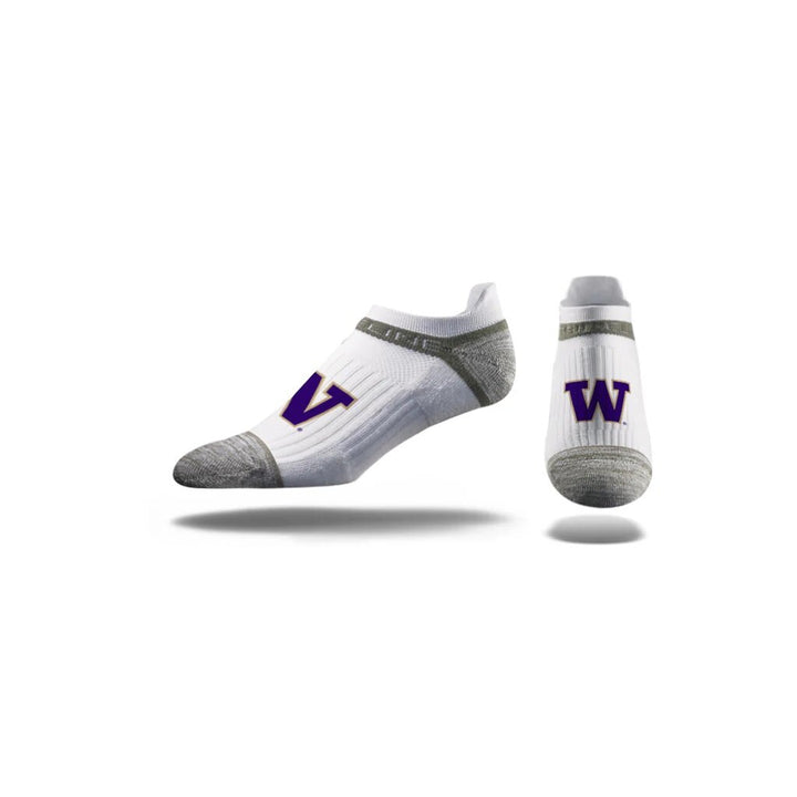 Strideline Unisex White W Premium Low Socks