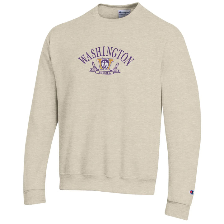 Champion Unisex Embroidered Washington Vault Dog Laurels Powerblend Crewneck