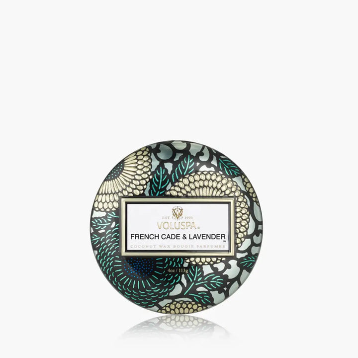 Voluspa French Cade Lavender Mini Tin Candle