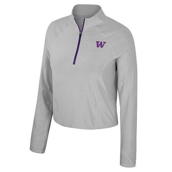 Colosseum Women's W Huskies SS25 Cloud Jersey Quarter Zip Windshirt