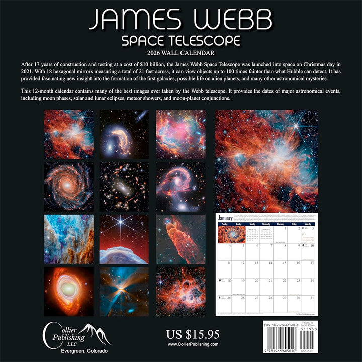 Small Changes James Webb: Space Telescope 2026 Wall Calendar