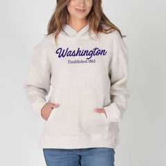 ChickaD Women's Script Washington Weekender Hoodie
