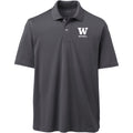 Lands' End Men's UW Bothell Polyester Polo Charcoal thumbnail