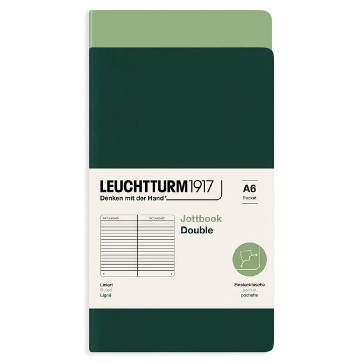 Leuchtturm 1917 Jottbook Double Pack A6 Flexcover Notebook 59ct