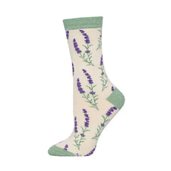 Photo of Socksmith Ivory Lovely Lavender Women's Socks.