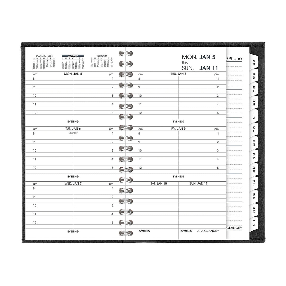 At-A-Glance 2026 3.25" x 6.25" Refillable Weekly Planner