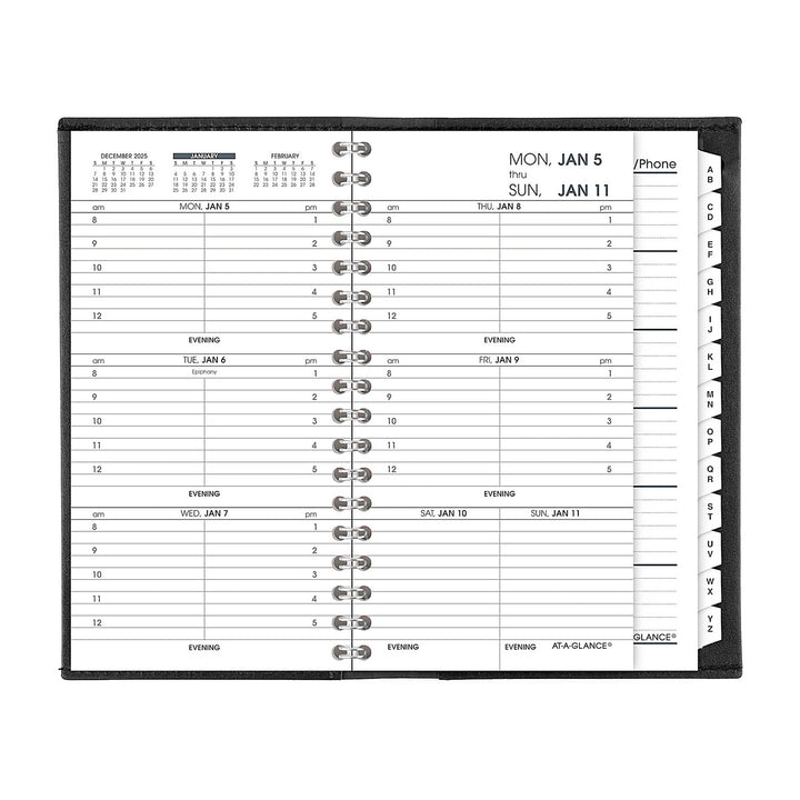 At-A-Glance 2026 3.25" x 6.25" Refillable Weekly Planner