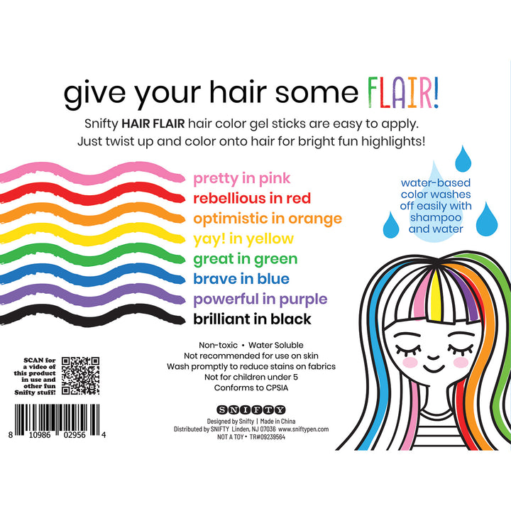 SNIFTY Hair Flair Color Gel Sticks Set