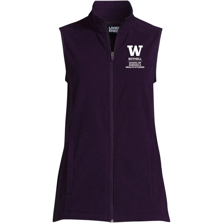 Lands' End Women's UW Bothell Nursing & Health Studies Thermacheck Fleece Vest