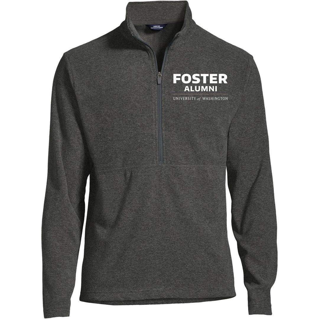 Lands' End Men's UW Foster Alumni ThermaCheck Fleece Quarter Zip