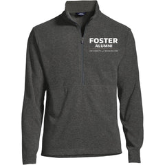 Lands' End Men's UW Foster Alumni ThermaCheck Fleece Quarter Zip Hover