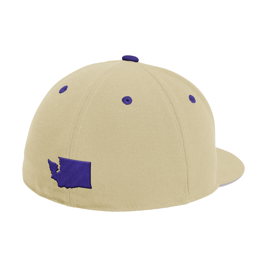 adidas Gold W Logo Fitted Wool On Field Baseball Hat
