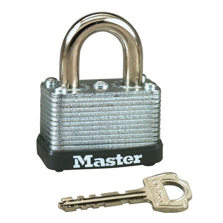 Master Lock Laminated Steel Key Warded Padlock Lock