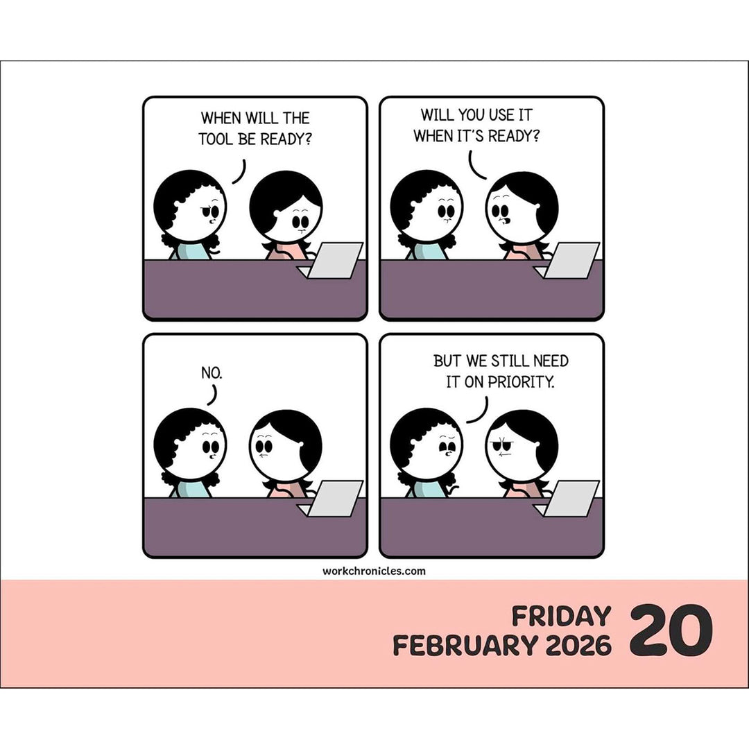 Work Chronicles 2026 Day-to-Day Calendar