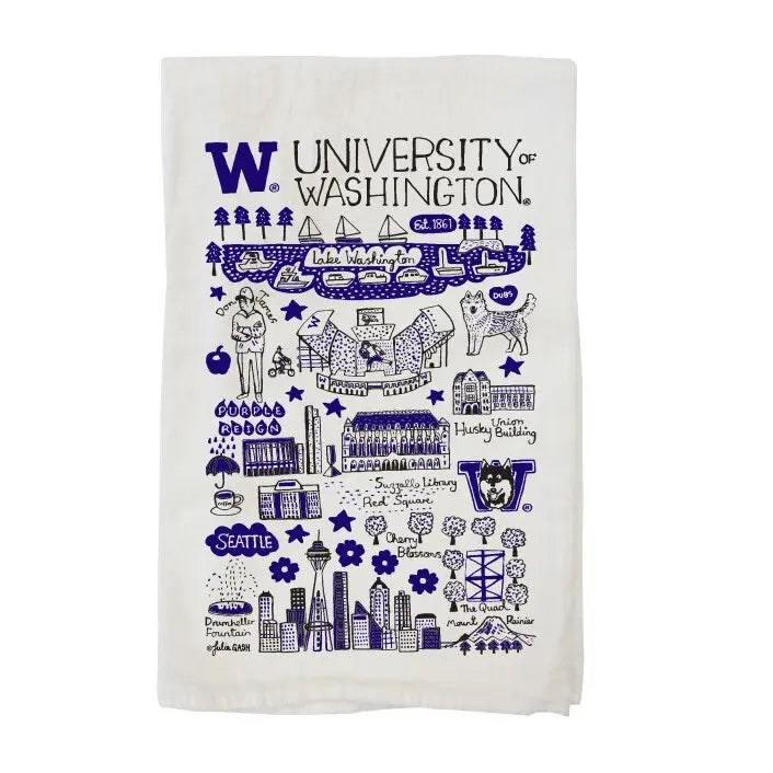 Neil Julia Gash U of W Tea Towel