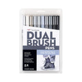Tombow Grayscale Palette Dual-Tip Brush Pen Set 10 piece thumbnail