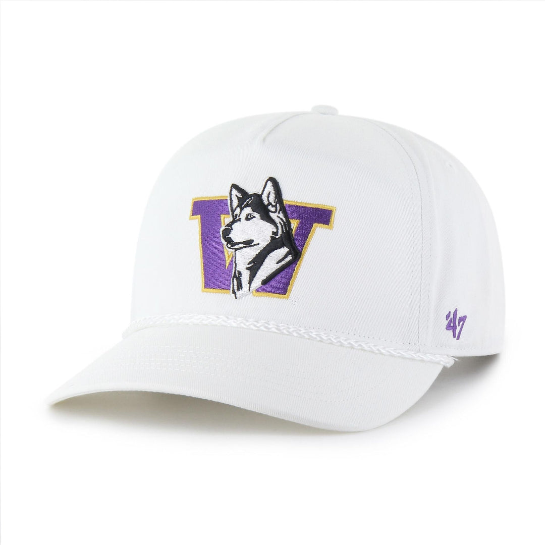 47 Brand White Retro Dog Rope Hitch Snapback Hat