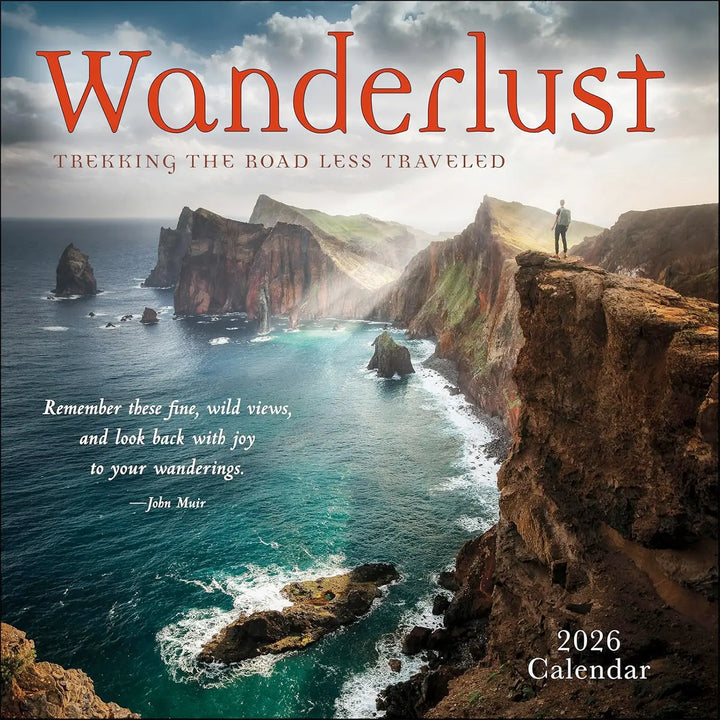 Wanderlust 2026 Wall Calendar