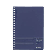 Kokuyo Navy Biz A5 Dotted Line Soft Spiral Notebook 50ct