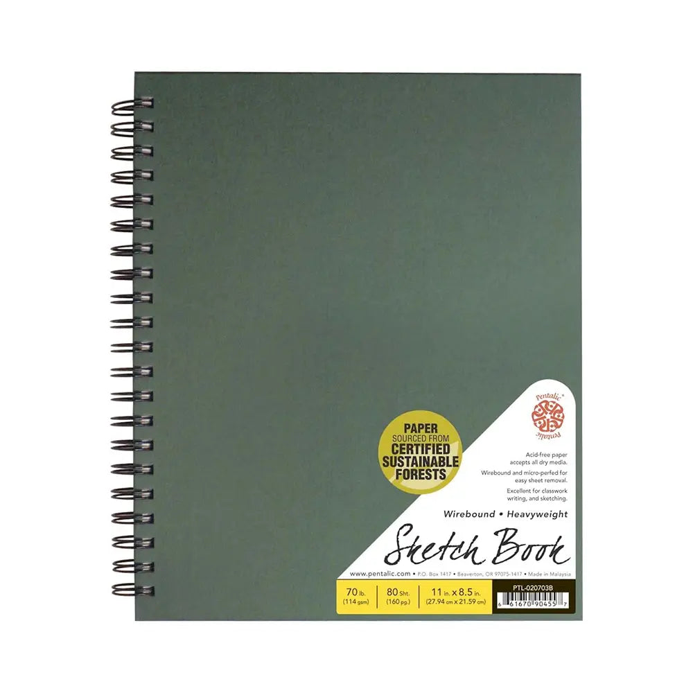 Pentalic 8.5" x 11" Wirebound Sketchbook