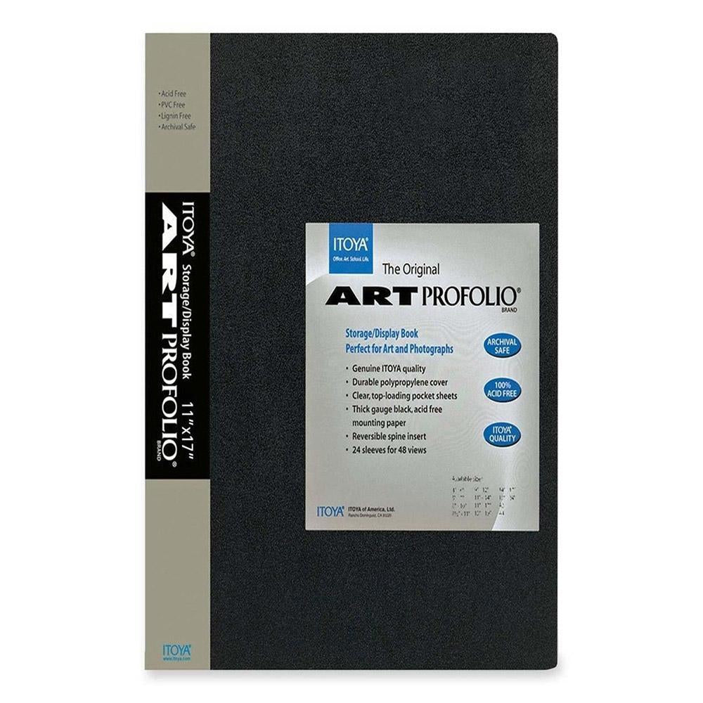 Itoya Black Original 8.5"x11" Art Portfolio 12ct