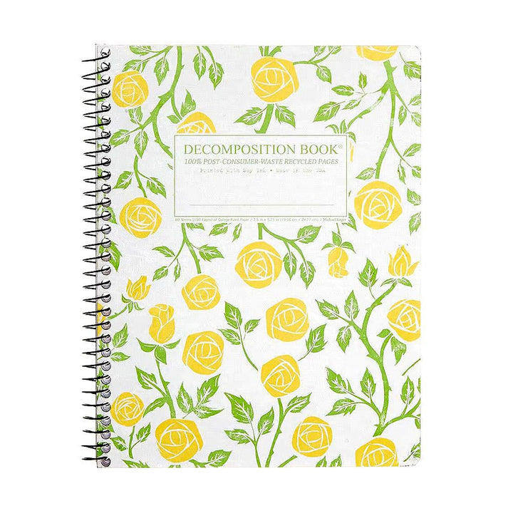 Decomposition Roses 7.5"x9.75" College Spiral 80