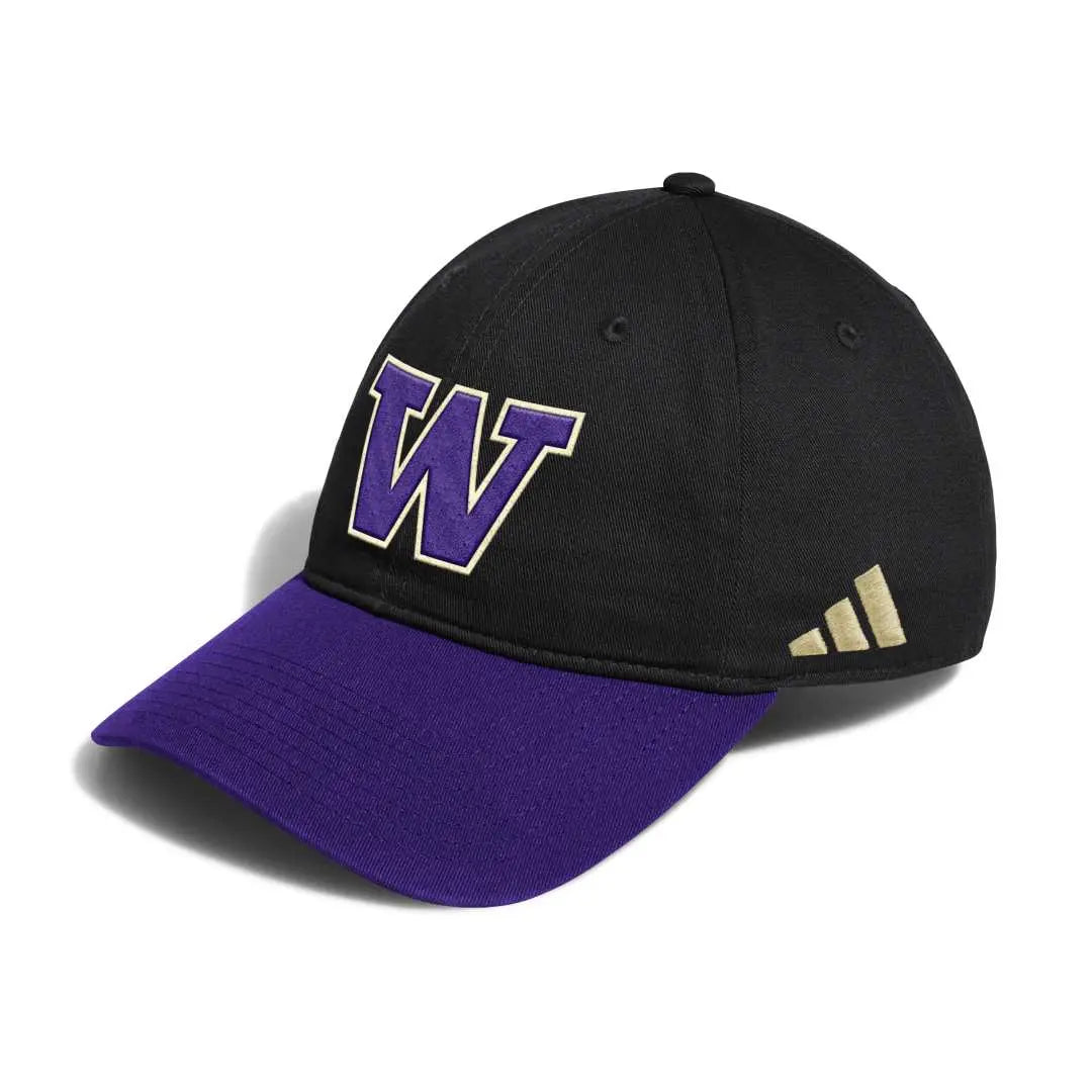 adidas Black Purple 2025 Baseball Adjustable Slouch Hat