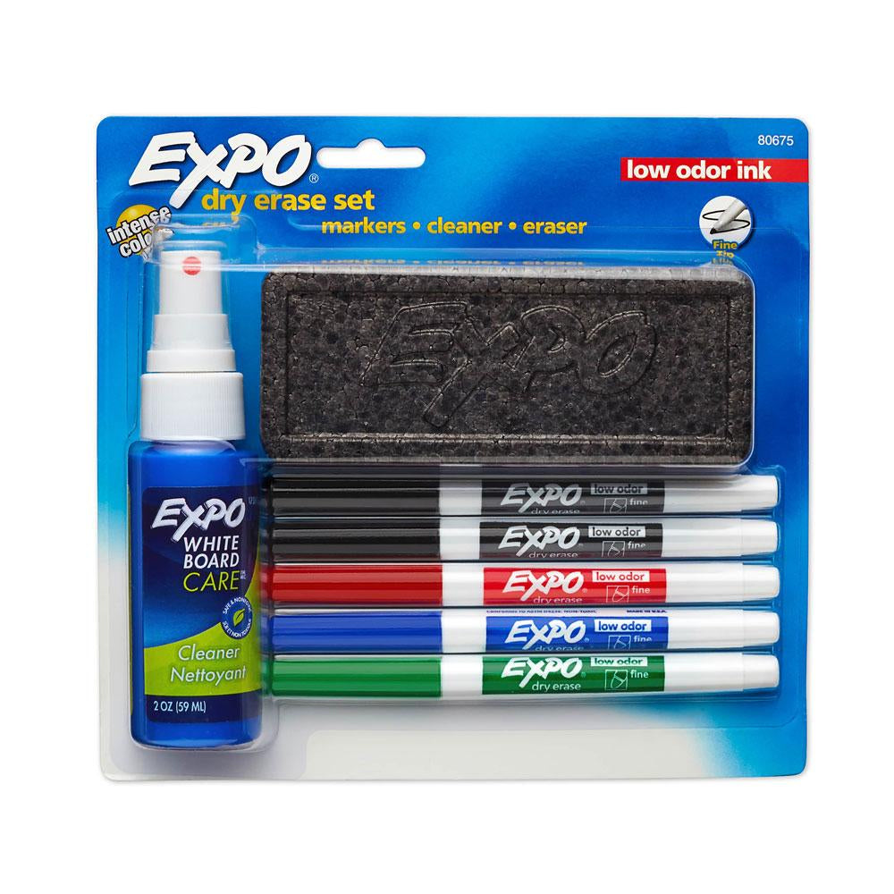 Expo Low Odor Dry Erase Set Fine Point 7ct