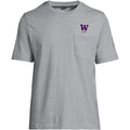 Lands' End Unisex UW Alumni Short Sleeve Pocket T-Shirt Gray thumbnail