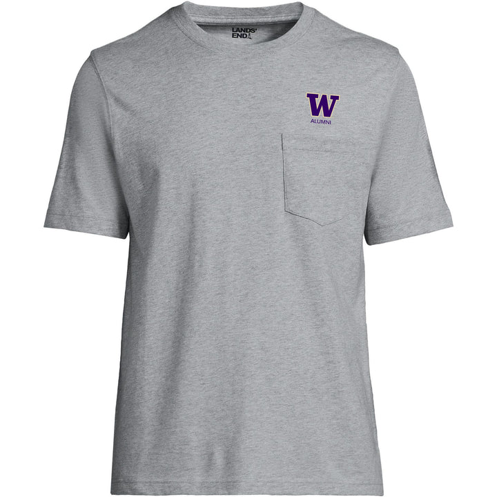Lands' End Unisex UW Alumni Short Sleeve Pocket T-Shirt