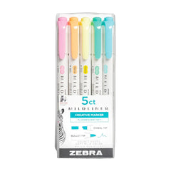 Photo of Zebra Mildliner Fluorescent Highlighter Set 5 pc..