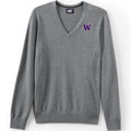 Lands' End Unisex UW Cotton Modal V-neck Pullover Sweater thumbnail