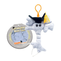GIANTmicrobes Graduation Brain Cell Keychain Plush
