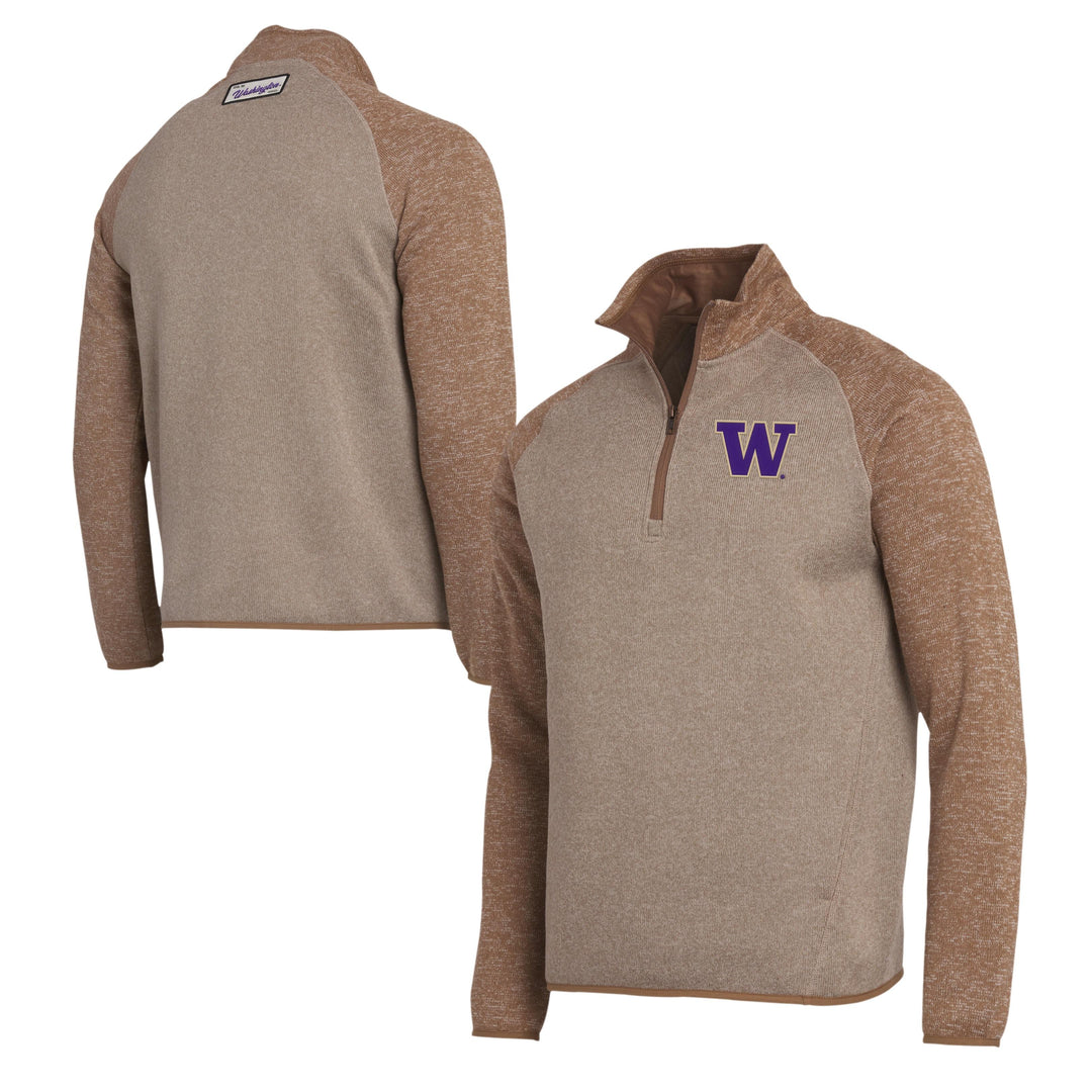 Darius Rucker Men's Washington Huskies FW24 Tonal Raglan Sweater Quarter Zip
