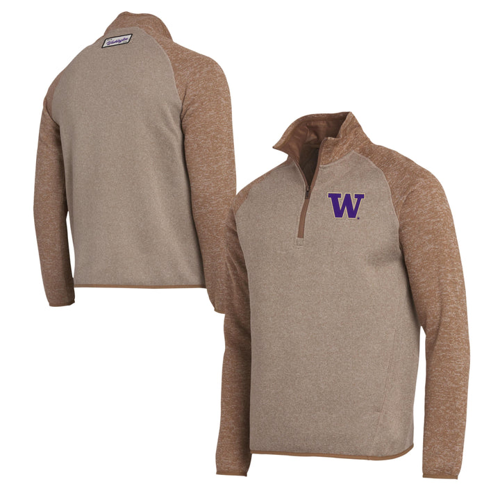 Darius Rucker Men's Washington Huskies FW24 Tonal Raglan Sweater Quarter Zip
