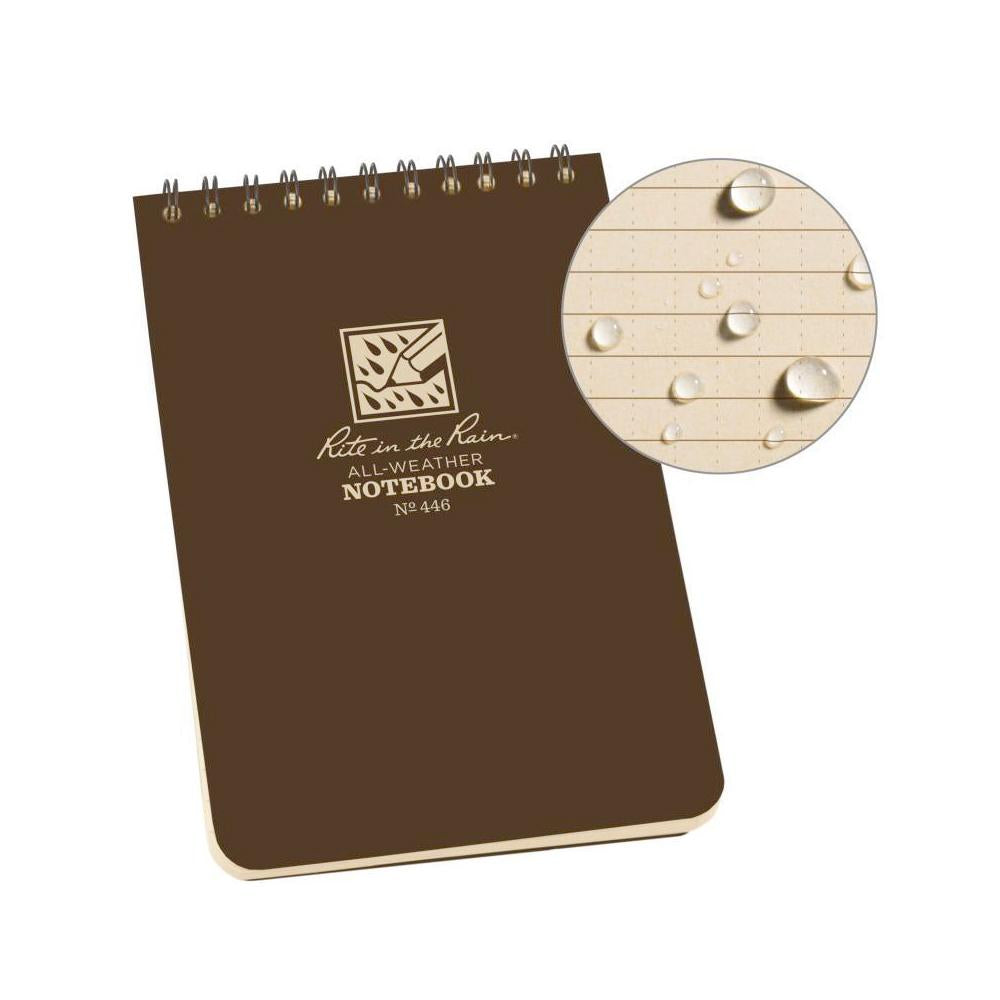Rite in the Rain 4"x6" Top Spiral Memo Notebook 100ct