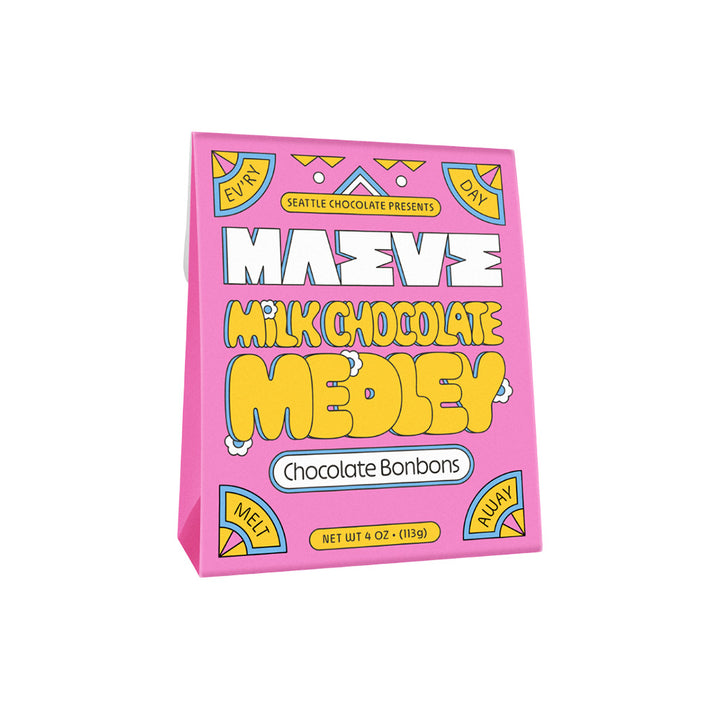 Maeve Seattle Chocolate Milk Chocolate Medley Bonbon Box 4oz