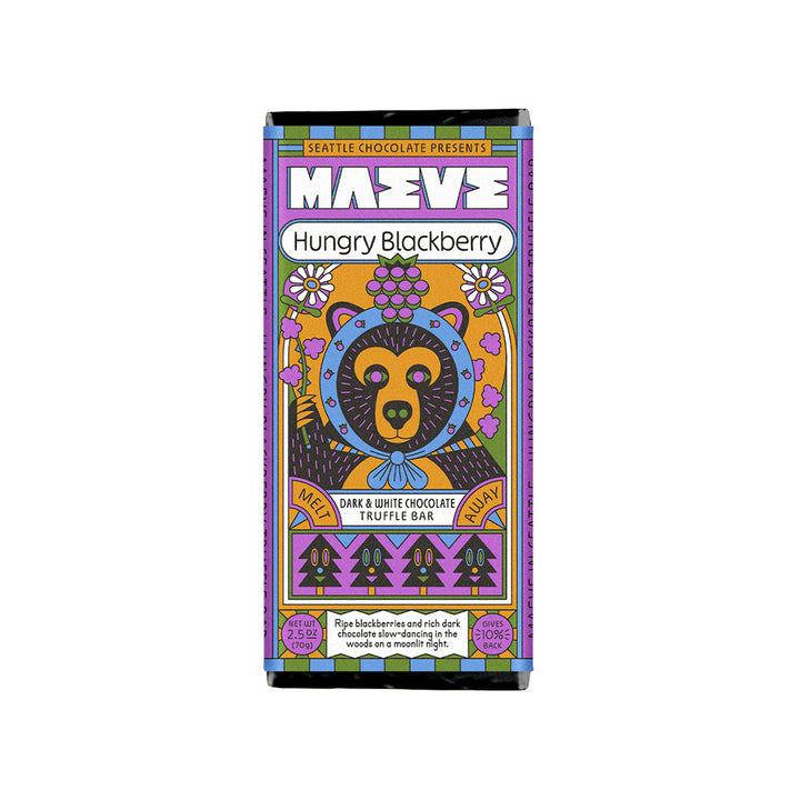 Seattle Chocolate Hungry Blackberry Truffle Bar