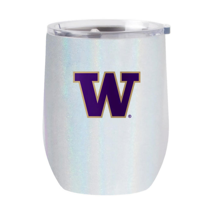 Logo White W Iridescent Curved Tumbler 16oz